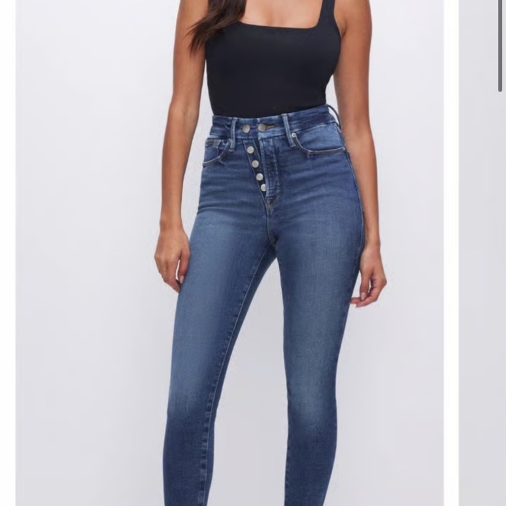 Good American Good Waist skinny jeans indigo size 2/26